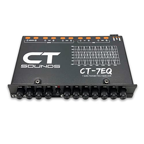 CT Sounds CT-7EQ 7 Band 1/2 Din Parametric Car Audio Equalizer
