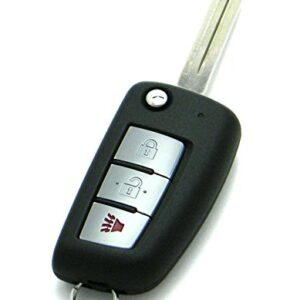 OEM Nissan Rogue S 3-Button Flip Key Remote (FCC ID: CWTWB1G767, P/N: H0561-4BA1A, H0561-4BA1B)