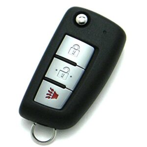 OEM Nissan Rogue S 3-Button Flip Key Remote (FCC ID: CWTWB1G767, P/N: H0561-4BA1A, H0561-4BA1B)