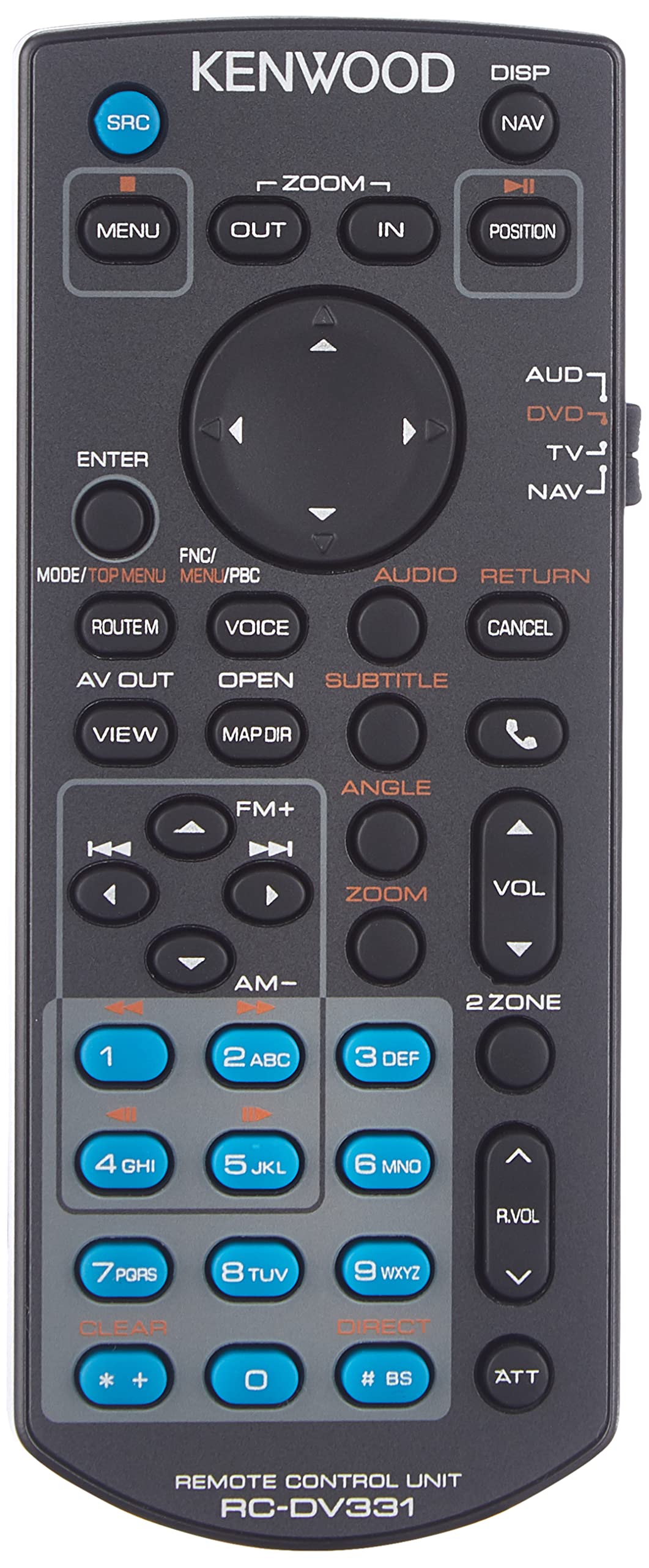 Kenwood Kna-RCDv331 Multimedia IR Remote with Navigation Functions (Discontinued by Manufacturer)