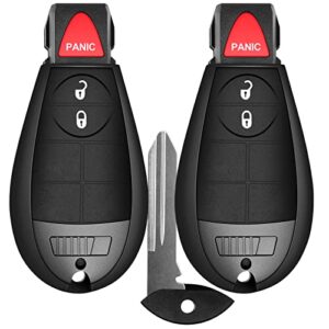 keyless entry remote control fit for 2008 2009 2010 2011 2012 dodge ram journey challenger grand caravan jeep grand cherokee commander chrysler town and country (set of 2)
