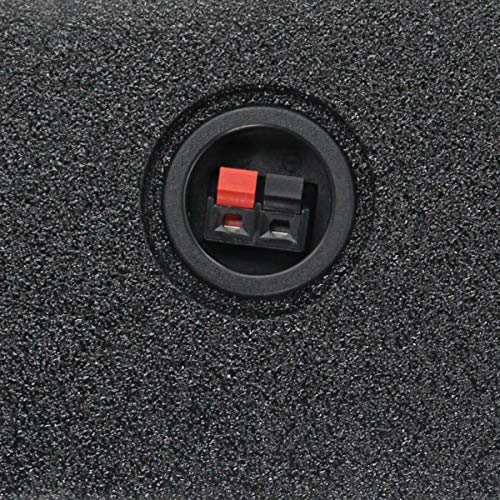 Q-Power Single 10-Inch Universal Downfire/Behind Seat Sub Box | QBSHALLOW10 DF