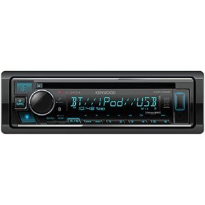 kenwood kdc-x305 excelon cd car stereo receiver w/bluetooth hands free calling, am/fm radio, usb, amazon alexa built ready, variable color illumination