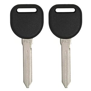 2x new transponder ignition key compatible with & fits for chev buick cadillac pontiac oldsmobile pk3