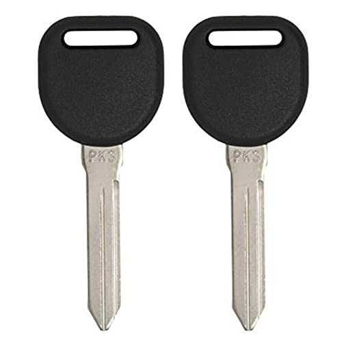 2x New Transponder Ignition Key Compatible With & Fits For Chev Buick Cadillac Pontiac Oldsmobile PK3