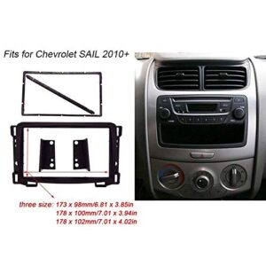 Double DIN Installation Car Stereo Radio Mounting Frame Dash Kit 7in DVD Navigation Fascia CD Player Panel Cover Fits for SAIL 2010+