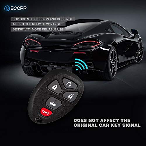 ECCPP 1X Replacement Uncut Keyless Entry Remote Control Car Key Fob (Shell Case) for Chevy Malibu/Cobalt for Buick LaCrosse/for Pontiac G5 G6 Grand Prix KOBGT04A