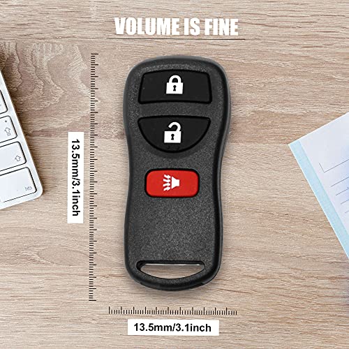 VOFONO Keyless Entry Remote Car Key Fob Car Fits for Nissan Frontier / Armada / Murano / Pathfinder / Titan / Versa / Xterra / Quest , Infiniti QX4 / FX35 / FX45 FCC ID: KBRASTU15, CWTWB1U733 (2 Pack)