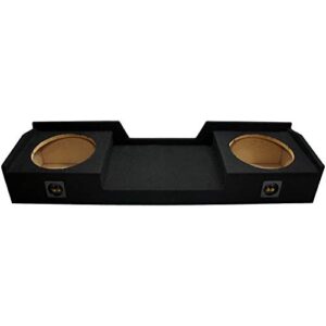 Compatible with Nissan Titan King or Crew Cab Truck 2004-2015 Dual 12" Subwoofer Sub Box Speaker Enclosure