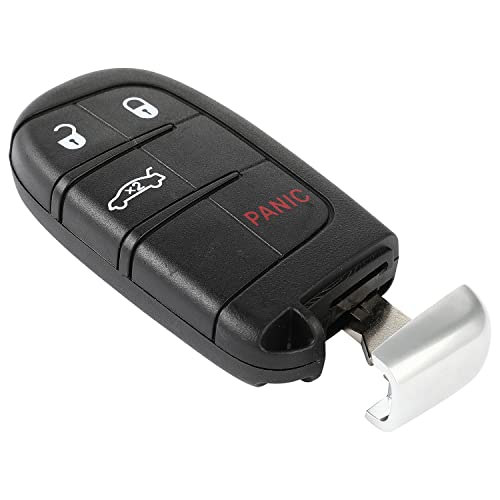 ANGLEWIDE Car Keyless Entry Remote Key Fob Replacement for 2015-2017 for Chrysler 200 Chrysler 300 for Dodge Charger for Dodge Challenger (M3M-40821302) 4 Buttons-1 pad