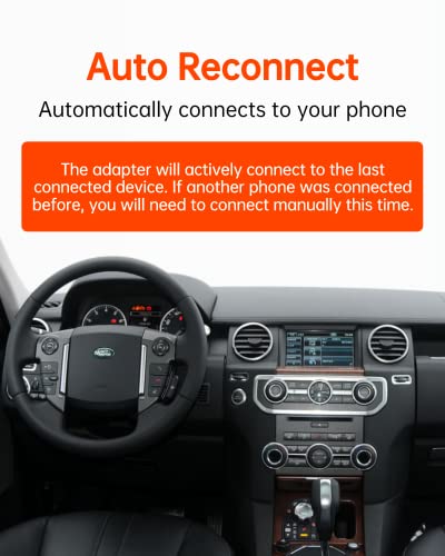 GITANK Bluetooth 5.0 aptX-HD Adapter for Range Rover, Land Rover, Jaguar iPod iPhone Music Interface Wireless Audio Car Kit