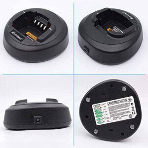 Rapid Charger Compatible for Motorola CP185 CP100D CP476 CP477 CP1300 CP1600 CP1660 EP350 P140 P145 P160 Radio PMNN4476A PMNN4081AR PMNN4080 PMLN5398 PMLN5228A