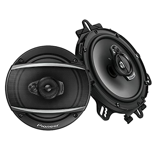 Pioneer TS-A1676R A Series 6.5 inch 320 Watts Max 3-Way Car Speakers Pair with Multilayer Mica Matrix Cone Design,black