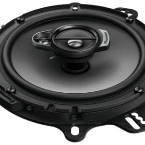 Pioneer TS-A1676R A Series 6.5 inch 320 Watts Max 3-Way Car Speakers Pair with Multilayer Mica Matrix Cone Design,black