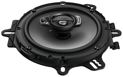 Pioneer TS-A1676R A Series 6.5 inch 320 Watts Max 3-Way Car Speakers Pair with Multilayer Mica Matrix Cone Design,black