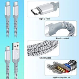 35W USB C Wall Charger with 2 Pack 6ft Type C Cable Boxeroo 2-Pack 4Port Fast Charging Wall Charger Block Plug Adapter Samsung Galaxy S22 Ultra S21 S20 S10 Pixel 6/5/4