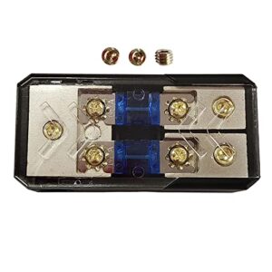 kct factory in-line mini anl fuse holder 2×2/4ga-3×2/4ga with fuse distribution block stereo/audio/car
