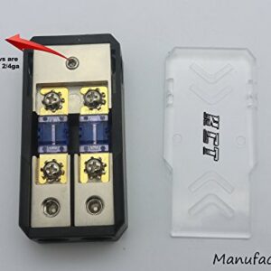 KCT factory in-LINE Mini ANL Fuse Holder 2x2/4GA-3x2/4GA with Fuse Distribution Block Stereo/Audio/CAR