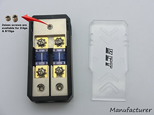 KCT factory in-LINE Mini ANL Fuse Holder 2x2/4GA-3x2/4GA with Fuse Distribution Block Stereo/Audio/CAR