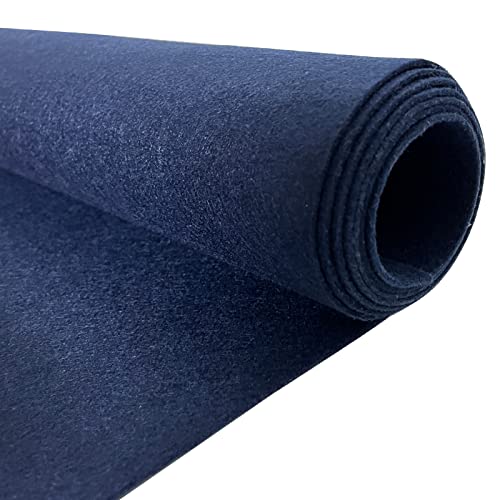 HOMCHEK 40" × 78" Navy Blue Underfelt Speaker Box Carpet Resists Stains Non-Woven Fabric Cover for Car Truck Speaker Sub Home Auto RV Boat Marine Interior Felt Carpet 21.12 Sqft.