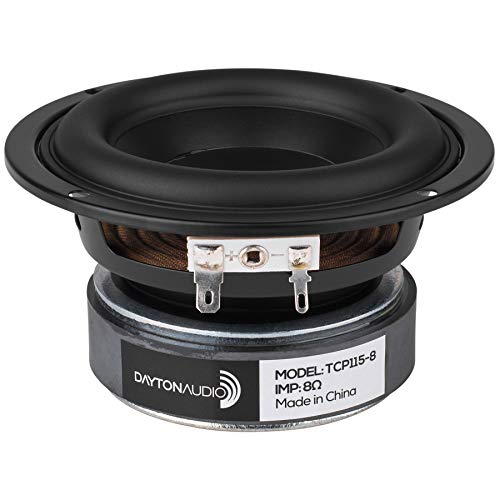 Dayton Audio TCP115-8 4" Treated Paper Cone Midbass Woofer 8 Ohm