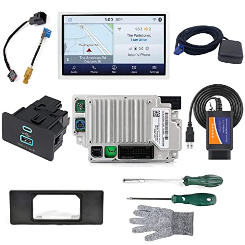 ZAORD 2022 Sync 2 to Sync 3 Upgrade Kit Compatible with Ford F-150 & Lincoln,SYNC3.4 MyFord Touch/Support Carplay,8 Inch Screen,USB-C hub,APIM Module,Shipped from The U.S