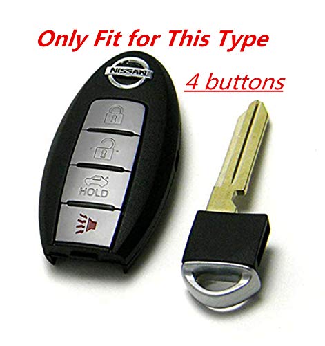 KAWIHEN Silicone Keyless Entry Smart Remote Key Fob Cover Compatible with for Nissan 350Z 370Z Altima Armada GT-R Leaf Pathfinder Rogue Sentra Maxima Murano Versa CWTWB1U840 285E3-3SG0D