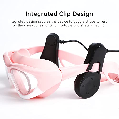 Ralyin Swimming Headphones, Underwater Music MP3 Player, Bone Conduction Design, IPX8 Waterproof, for Swimmers and Athletes, Professional Equipment for Water Sports and Underwater Diving