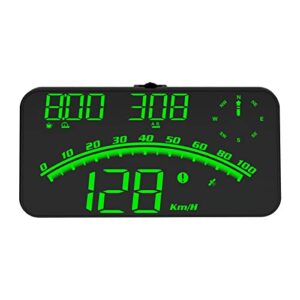 gps speedometer car,heads up display for cars,hud digital speedometer with driving distance measurement,with speed mph,gps compass,altitude,alarms for speeding fatigue driving suitable for all models