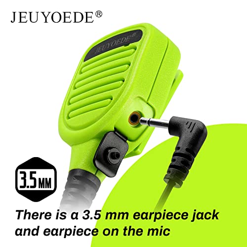 JEUYOEDE Waterproof Radio Mic Remote Handheld Walkie Talkie Microphone with 3.5mm Audio Jack Compatible with Motorola XPR3300 XPR3300e XPR3500 XPR3500e