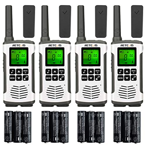 Retevis RT45 Walkie Talkies, Long Range Walkie Talkies for Adults, Family 2 Way Radio NOAA, Flashlight, VOX, Rechargeable Two Way Radio 4 Pack for Hiking, Camping, Cruise Ships