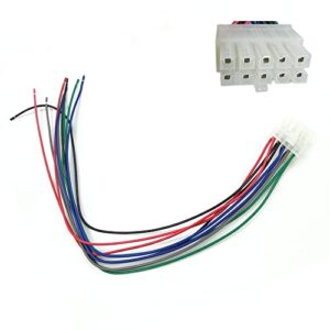 10 pin harness plug compatible with kicker bass station 11hs8 11ph12 11phd12 pt250 pt10 hs8