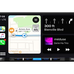 Jensen CAR710W 7” Mechless Multimedia Receiver with Wireless Apple CarPlay l Supports Android Devices l SiriusXM-Ready l Built-in Bluetooth