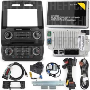 sync 1 to sync 3 upgrade kit 4” to 8” for 2014-2019 ford f150 sync 3.4 myford touch (mft), the latest na221 maps, apple carplay & android auto, complete monitor set with control panel screen frame