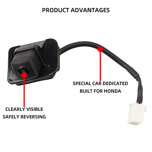 Dasbecan Rear View Back Up Assist Camera Compatible with 2014-2017 Honda Accord Replaces# 39530-T2A-A21 39530-T2A-A31 39530-T2A-A310-M2