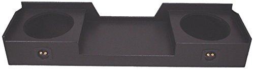 Compatible with Chevy Silverado or GMC Sierra Full Size Extended Cab Truck 1999-2006 Dual 12" Subwoofer Sub Box Speaker Enclosure - Armor Coated