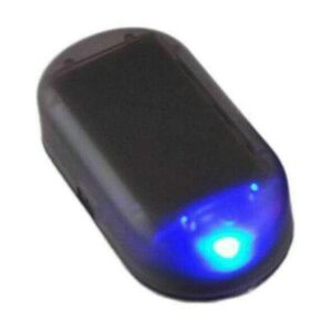 totmox solar car alarm led light – fake solar anti-theft flashing light – security system warning self charge lamp blue