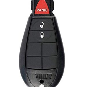 KAWIHEN Keyless Entry Remote Key Fob Skin Replacement for Chrysler Town AND Country Dodge Durango Grand Caravan Journey Ram 1500 2500 3500 Jeep Grand Cherokee GQ4-53T M3N5WY783X IYZ-C01C