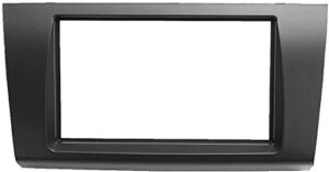 yuyue radio stereo panel for suzuki swift 2005-2010 2 din car radio frame fascia panel dvd stereo cd panel dash mount refit installation trim kit frame (black)
