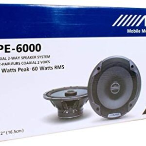 (2) Pairs Alpine Spe-6000 6.5" 2 Way Pair of Car Speakers Totalling 960 Watts Peak / 240 Watts RMS