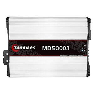 taramps md 5000.1 1 channel 5000 watts rms car audio amplifier 2 ohm