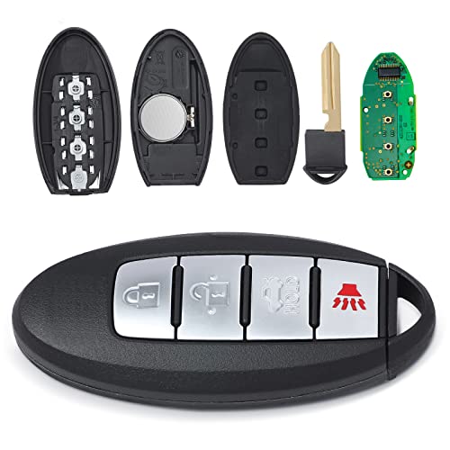 Keymall Keyless Entry Remote Key Fob Replacement for Infiniti Q50 2014 2015 2016 FCC ID:KR5S180144203 P/N:285E3-4HD0C 4A Chip 4 Buttons