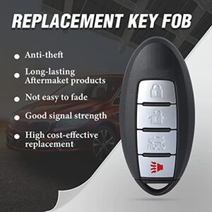 Keymall Keyless Entry Remote Key Fob Replacement for Infiniti Q50 2014 2015 2016 FCC ID:KR5S180144203 P/N:285E3-4HD0C 4A Chip 4 Buttons