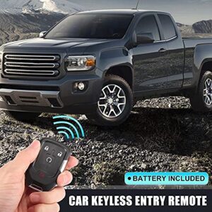 X AUTOHAUX HYQ1AA 315MHz Replacement Keyless Entry Remote Car Key Fob for GMC Terrain 2018 2019 2020 2021 2022 13584512 4 Key Button