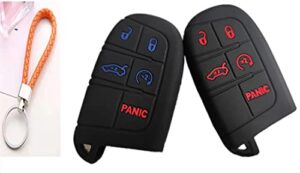 smart key fob cover case protector keyless remote holder for jeep grand cherokee dodge challenger charger dart durango journey chrysler 300