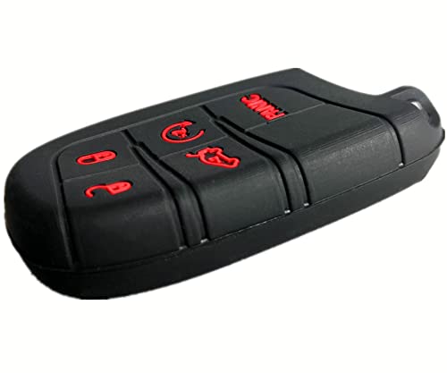 Smart Key Fob Cover Case Protector Keyless Remote Holder for Jeep Grand Cherokee Dodge Challenger Charger Dart Durango Journey Chrysler 300