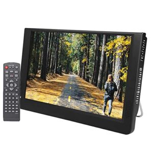 small flatscreen tv, portable widescreen lcd display, 12″ portable widescreen lcd tv with remote control color screen 1080p atv/uhf/vhf, 1280800 digial tv and atv support av in/out, mmc card