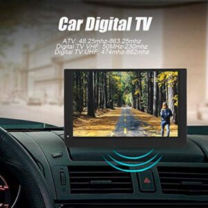 Small Flatscreen TV, Portable Widescreen LCD Display, 12" Portable Widescreen LCD TV with Remote Control Color Screen 1080P ATV/UHF/VHF, 1280800 Digial TV and ATV Support AV in/Out, MMC Card