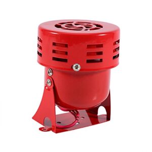 Air Raid Siren 12V Red Automotive Motorcycle Horns Air Raid Siren Horn Car Truck Motor Driven Alarm Loud Electric Motor Driven Horn/Alarm/Siren (Air Raid)