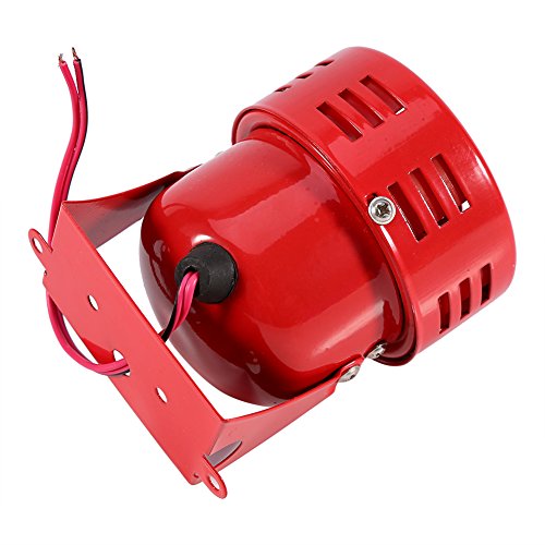 Air Raid Siren 12V Red Automotive Motorcycle Horns Air Raid Siren Horn Car Truck Motor Driven Alarm Loud Electric Motor Driven Horn/Alarm/Siren (Air Raid)